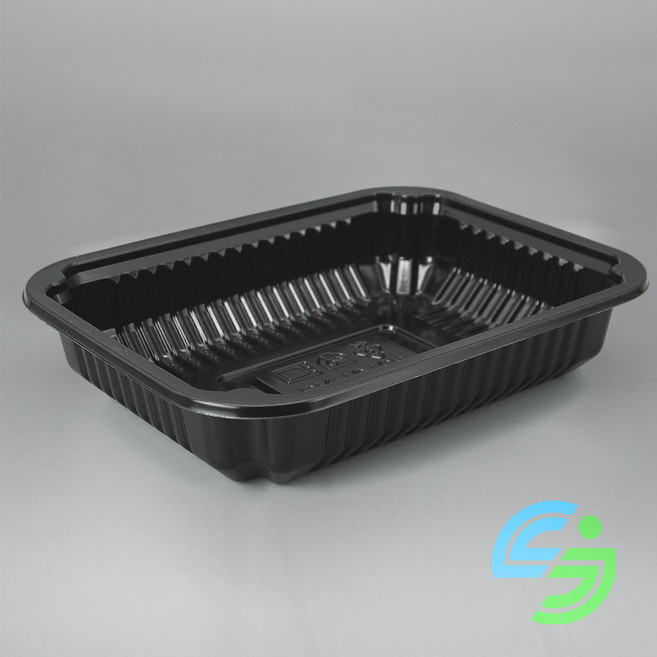 에스제이케미칼 19154 실링포장용기 블랙 PP재질 전자렌지용, 900개, 1세트