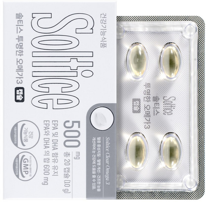 솔티스 투명한 알티지 오메가3, 1박스, 20정