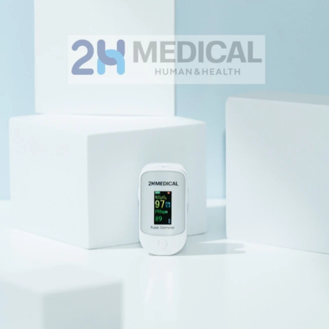 2H메디컬 프리미엄 산소포화도 측정기 심박수 맥박 측정 (FDA CE 인증), 1개, 1개입 - 쿠팡