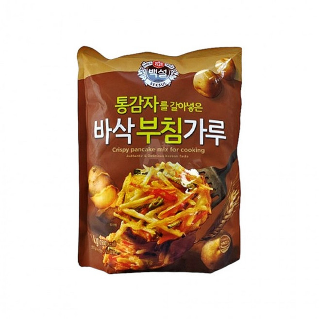 백설 통감자 바삭 부침가루 1Kg, 1g, 1개