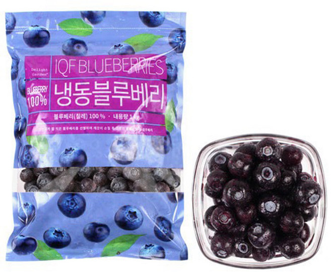 [딜라잇가든]냉동 블루베리(칠레산) 1kg x 3팩, 3개