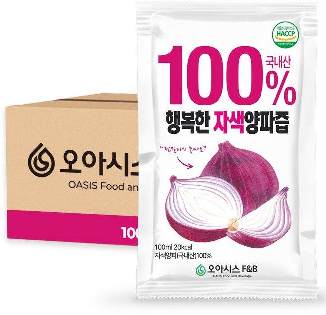 오아시스 국내산 자색양파즙, 30개, 100ml