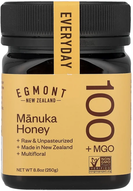 몸관리하세요 겨울입니다 Egmont Honey 마누카 꿀 무가공 및 비살균 꿀 MGO 100+ 250g(8.8oz) 특별관리진행, EgmontHoney마누카꿀무가공및비살균꿀MGO1002 - 쿠팡