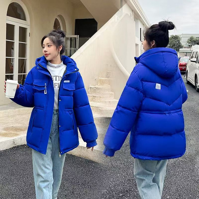 AREVI겨울 여성 롱패딩 빅 사이즈 두툼한 루즈핏 레저 다운 점퍼