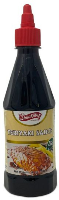 시라키쿠 일본 테리야키 소스 | 볶음 두부 생선을 위한 비GMO 바비큐 정통 아시아 요리 짜서 먹을 수 있는 병 18온스(1팩), 1개, 510g