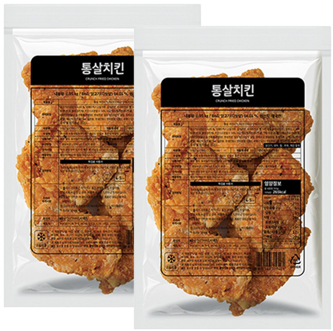 닭고기몰 사세 통살치킨, 950g, 2개