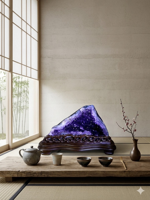 紫水晶簇 奇珍異寶 擺件, 紫水晶