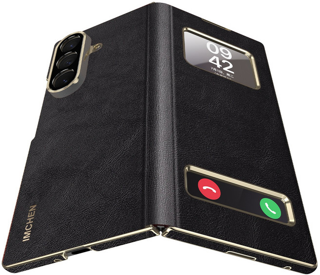 고급 비즈니스 풀커버 갤럭시 Z폴드7 케이스 힌지 액정 보호 뷰 커버 케이스