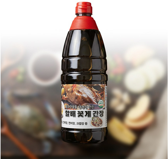 할배꽃게간장 100%양조간장 생마늘 생강, 1개, 1.6L