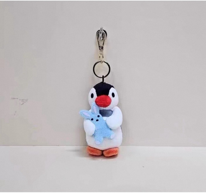 giya shop 韓國正版授權 企鵝家族 娃娃吊飾, 1個, 企鵝妹