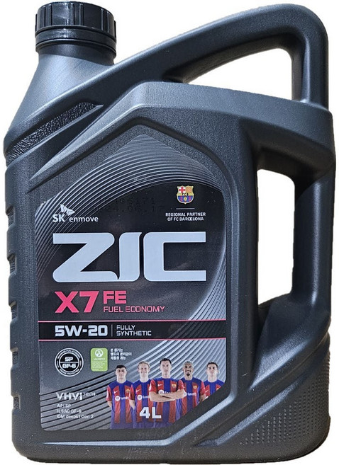 ZIC 지크 X7 FE 5w20 4L, 1개