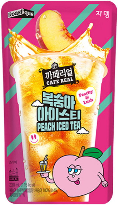 쟈뎅 까페리얼 복숭아 아이스티, 230ml, 1개