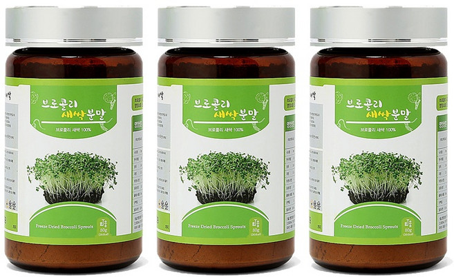 동결건조 브로콜리새싹분말, 80g, 3개