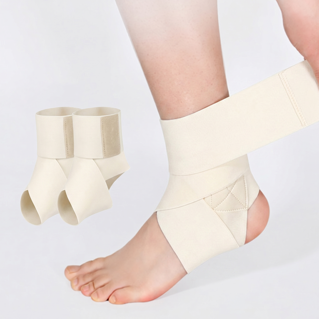 코지스 좌우겸용 얇은 발목보호대 발목아대, 아이보리, 1개