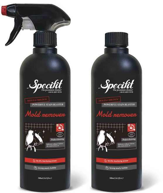스페시핏 초강력 뿌리는 곰팡이 제거제, 500ml, 2개