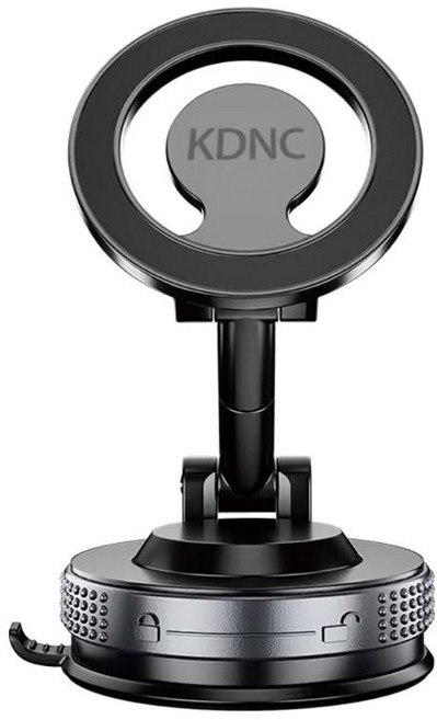 KDNC 360도회전 자석 차량용 거치대 진공 흡착으로 안정적, 블랙, 1개