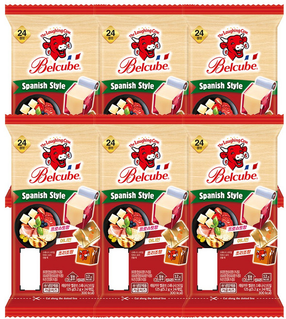 래핑카우 벨큐브 24큐브 125g 스패니시 6개