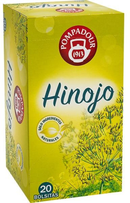 스페인 퐁파두르 pompadour fennel infusion 회향 허브차 티백, 20개입, 6개