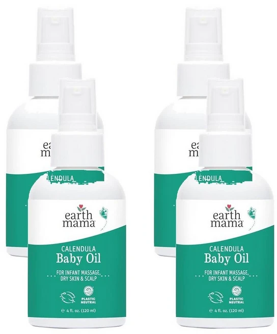어스마마 칼렌듈라 베이비 오일 무향 120ml, 4개 - 쿠팡
