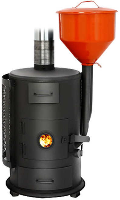 꾸버스 G-9 펠렛난로 화목난로 나무난로 가정 업소용 우드스토브, G-9 오렌지 펠렛/화목겸용