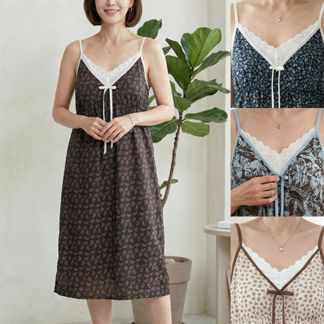 로즈맘 엄마옷 로즈맘 오벤캡인견홈웨어원피스