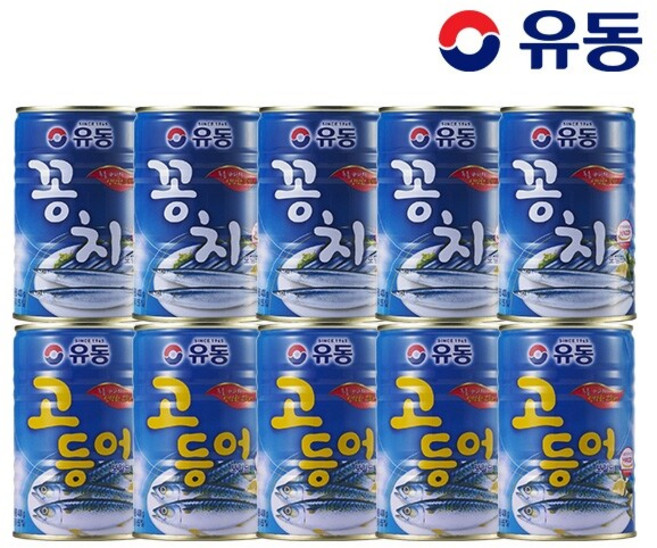 유동ㅣ꽁치 400g x5개 +고등어 400g x5개, 10개