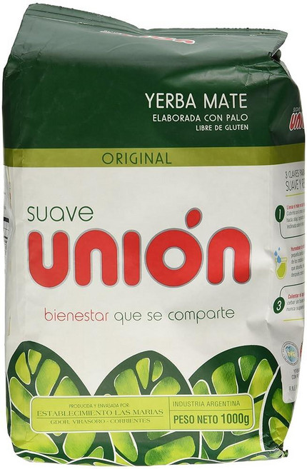 Union Yerba Mate Con Palo (Suave) 1kg / 2.2lb, Union Yerba Mate Con Palo (Sua, 50g, 1, 1