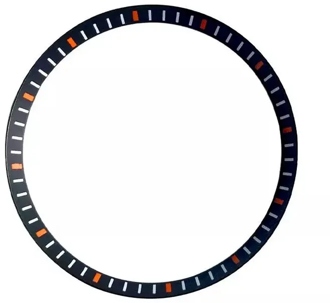 SKX007 용 시계 다이얼 부품 체중계 플라스틱 챕터 링 포함 30.45mm 27.5mm, 07 BWO6