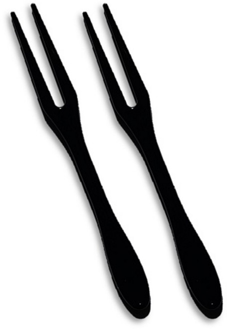 두날 미니포크, 1개, 검정, 1000개