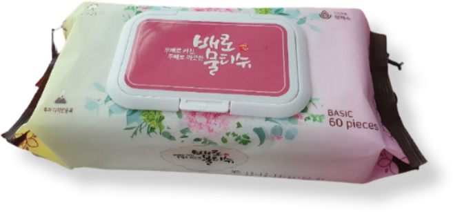 두배로 빅사이즈 두꺼운 배로 물티슈, 60매입, 2개