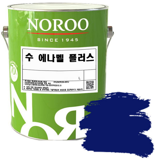 노루페인트 수 에나멜 철재 목재 페인트 1L 기존색상, 1개, 청색