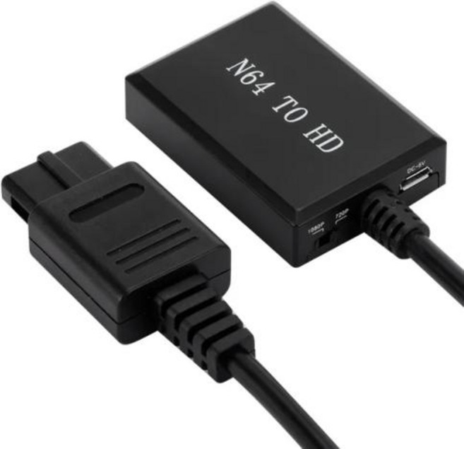 Nintend N64SNES용 고화질 링크 케이블 플러그 앤 플레이 HD 1080P 어댑터 WvMvv N64 to HDMI 호환 비디오 컨버터, [01] Black