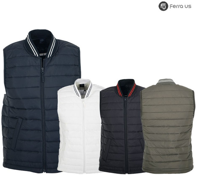 페라어스 남성 카라라인 패딩 골프 조끼 CVMP8050WR8푸른플러스