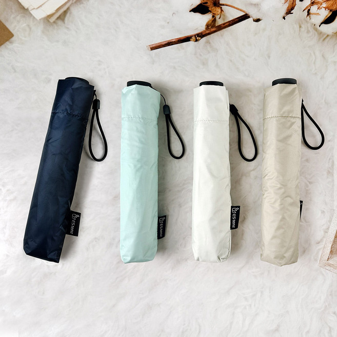 에스텐즈 초경량 카본살대 UV차단 5단 미니 암막 우양산 104g