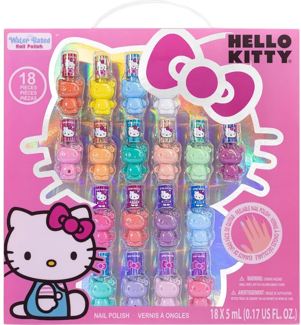 헬로키티 매니큐어 18종 세트 시크릿쥬쥬 어린이매니큐어, 1개, 68.4ml - 쿠팡