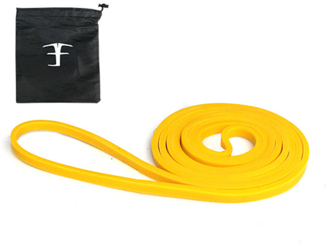 엑피트 라텍스 풀업밴드 + 보관가방, 옐로우(1단계), 1개
