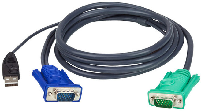 ATEN 2L-5205U 5公尺 USB KVM多電腦切換器連接線, 1個