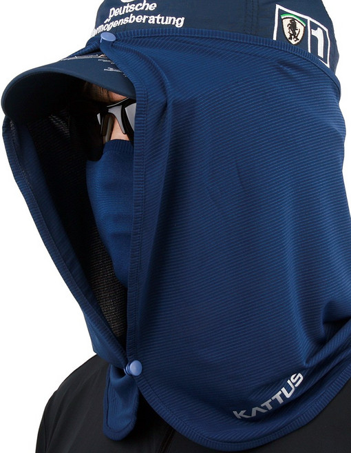 KATTUS 썬쉐이드 쿨링 햇빛가리개 선가드 선쉐이드 모자그늘막 KC인증, 네이비, 1개