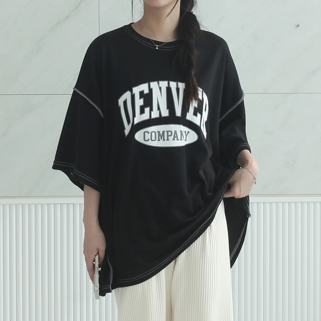 루나샵 덴버 반팔 오버핏 티셔츠