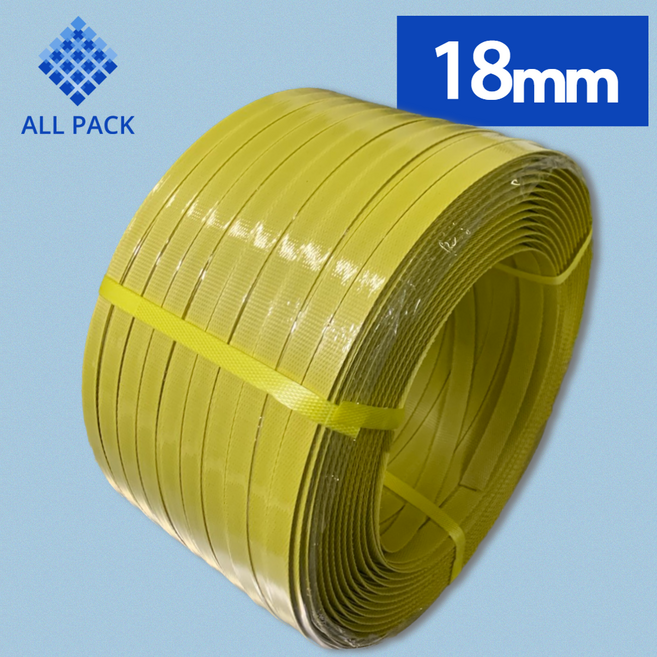 올팩 국산 수동PP밴드 18mm 7KG, 1개, 황색
