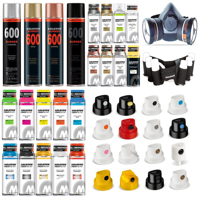 모로토우 Morotow fine-art 전문가용 아크릴 스프레이 페인트 |프로페셔널 어번파인아트 스페셜시리즈 마스크 캔벨트 캡 전체모음, 1개