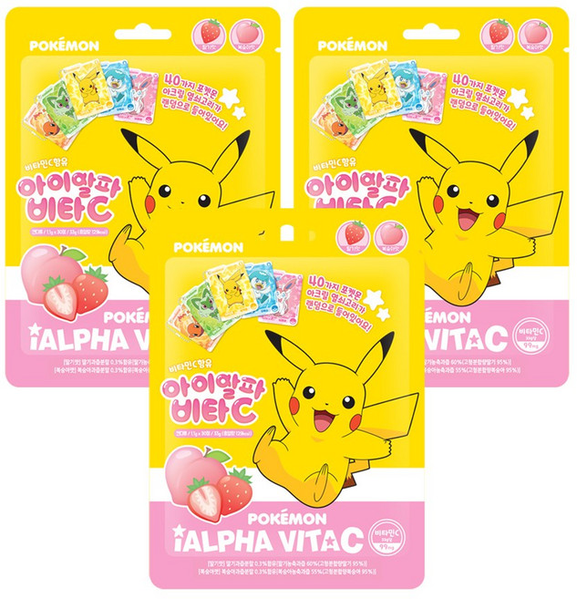 포켓몬 아이알파 비타C 캔디, 1.1g, 90개