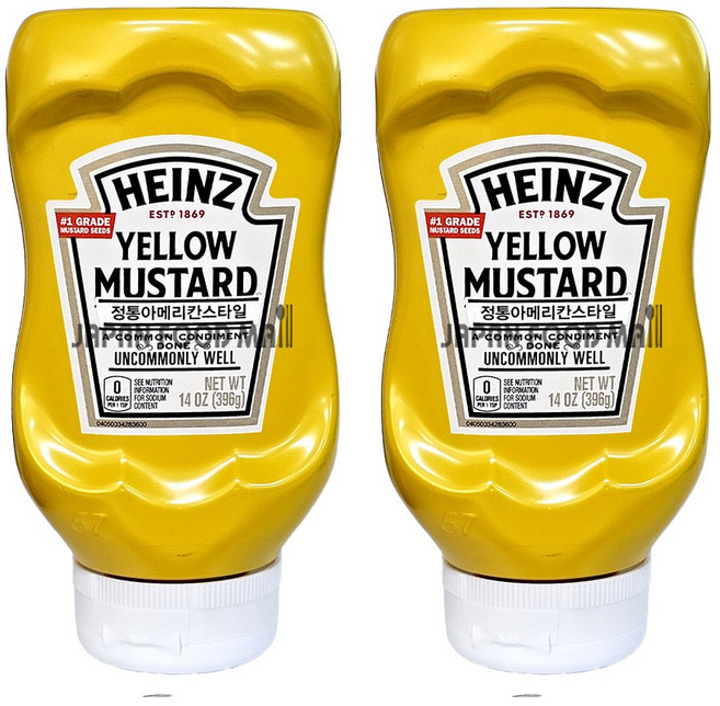 하인즈 옐로우 머스타드, 396g, 2개