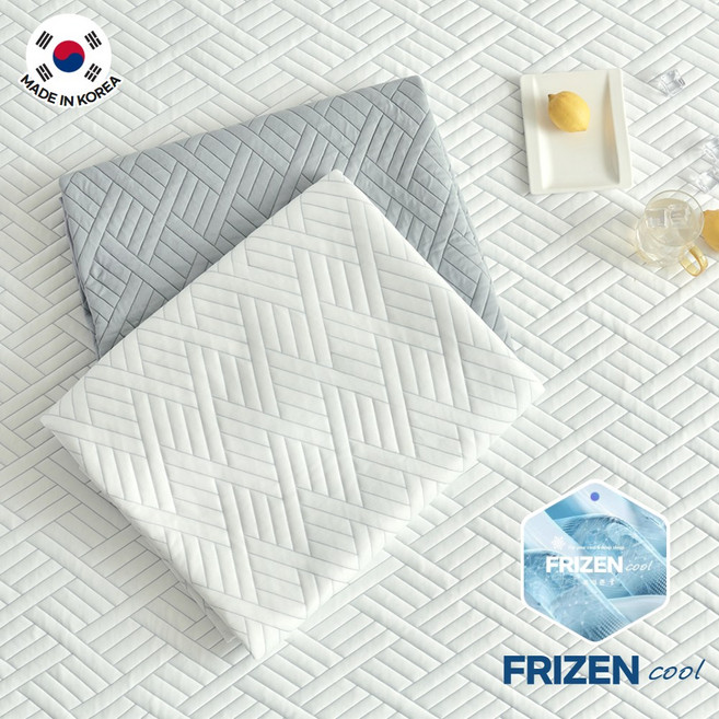 곰표쿨베어 국내생산 프리즌 여름 차가운 냉감패드 고정밴드 쿨매트, 화이트