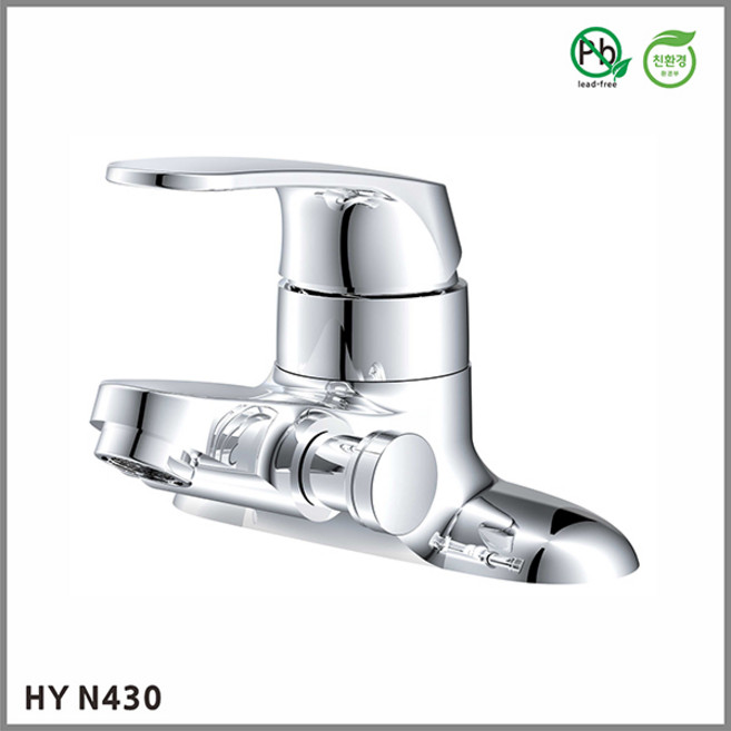 세면대 수전 3홀 겸용 한양 HY430, 1개
