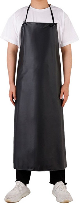 러빙랩 작업용 방수 앞치마 110 x 80 cm, 블랙, 1개