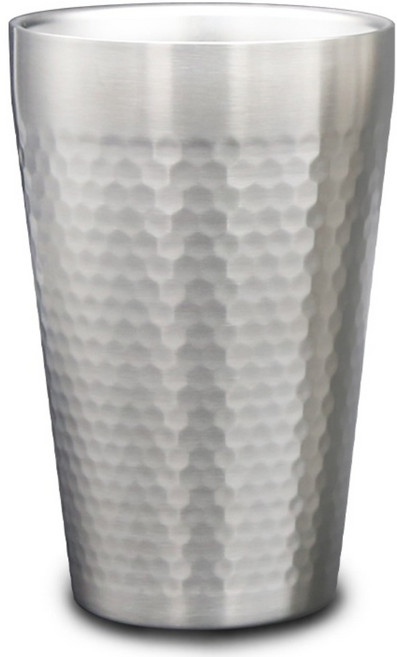 1+1 [YS리빙] 이중진공 304 스텐컵 2P 세트, 허니큐브 450ml