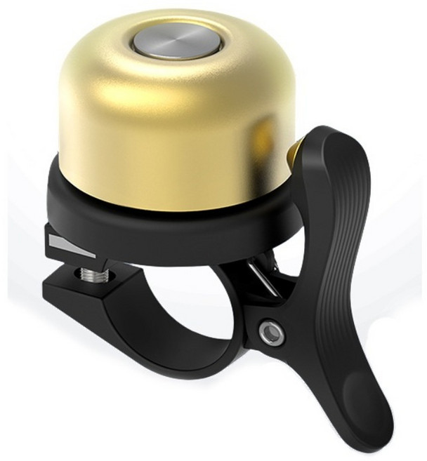 까마느 에어태그 자전거 도난방지 위치추적 링 벨 종 경적, 골드 벨 1개, 1개