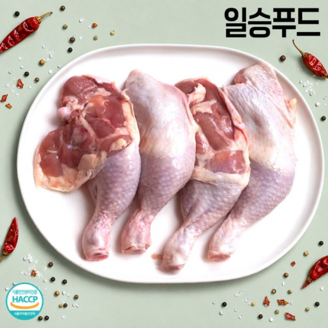닭 장각 염지 국내산 냉장 통 닭다리 정육 넓적다리 일승푸드, 5kg, 1개