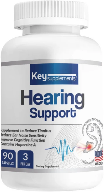 키서플리먼트 히어링서포트는 후퍼진 A와 리포플라보노이드를 함유한 이 명쾌한 포뮬러 편안한 하루 EAR 서포트, 1개, 90정 - 쿠팡